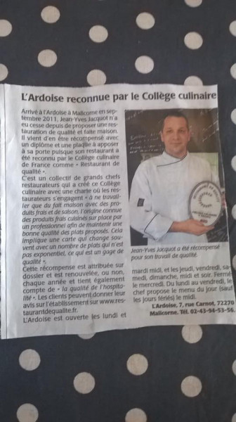 L'ARDOISE - Collège Culinaire de France